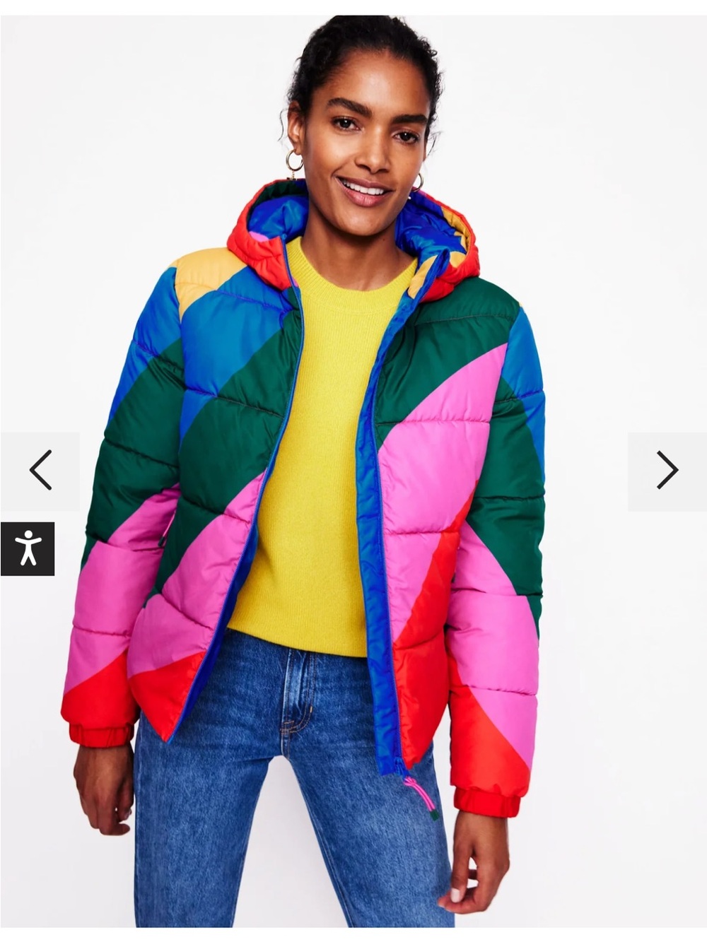 Boden Hooded puffer coat - Size 4 - Picture 5 of 16